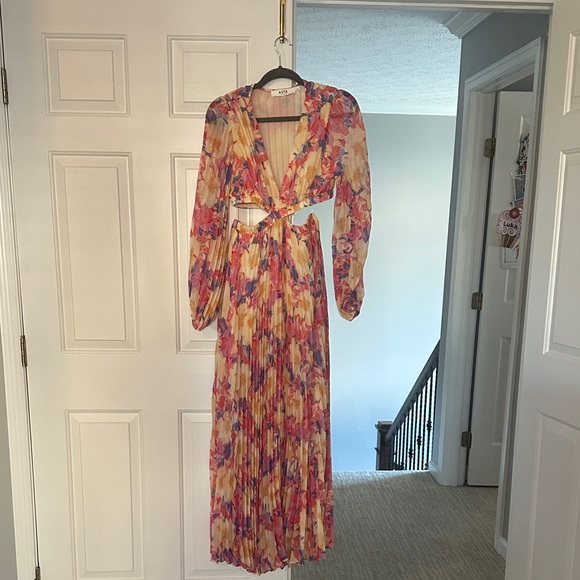 Astr Multicolor Floral Long Sleeve Dress - Picture 1 of 5